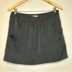 LOFT Black Mini Skirt with Pockets Sz 8